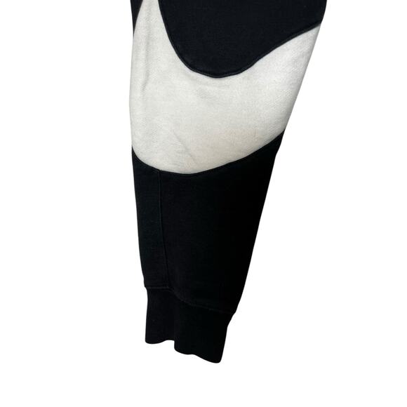NIKE BIG SWOOSH JOGGER Sweatpants men's size small black and white large logo - Picture 5 of 8